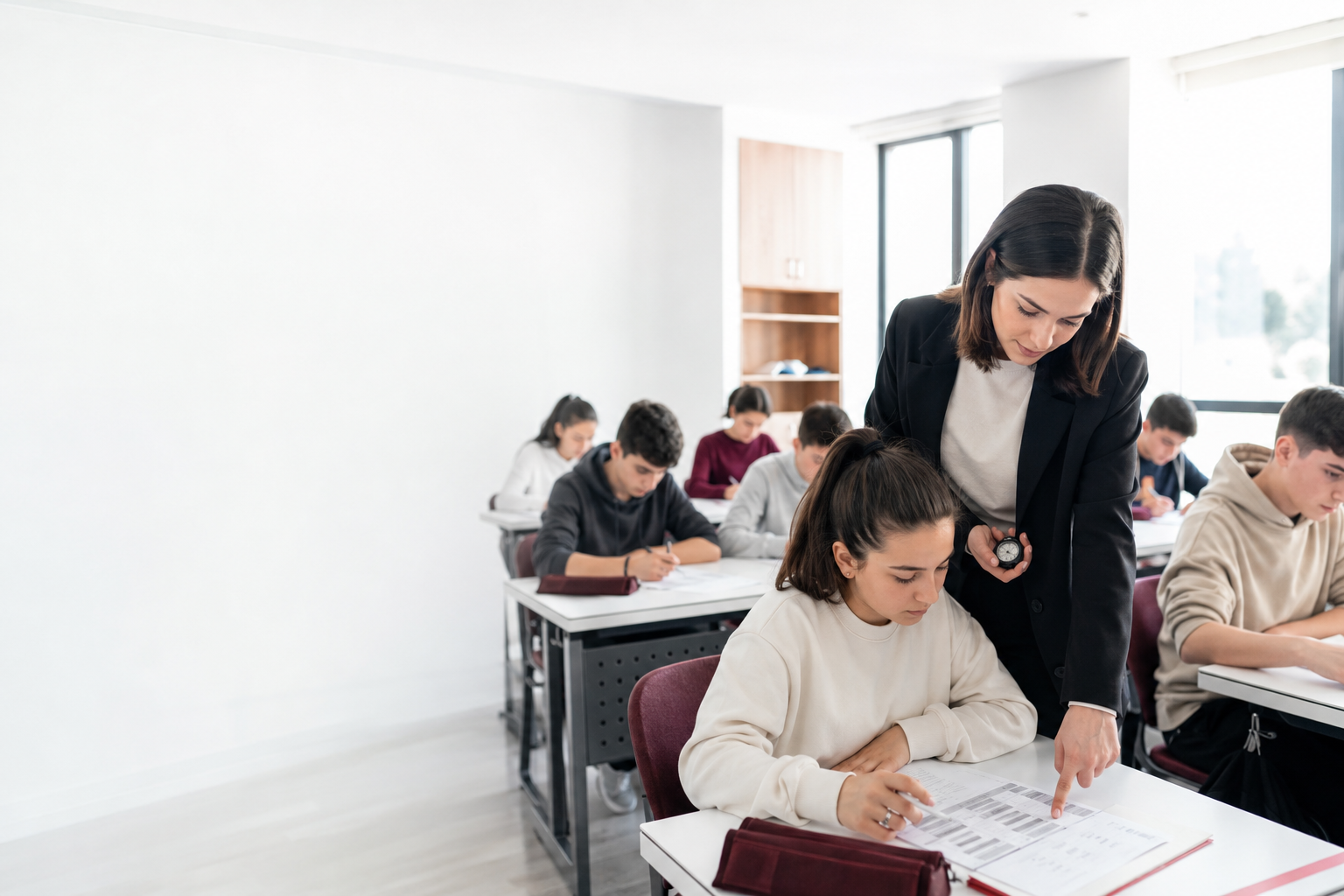 Birlikte öğrenme çalışması yapan öğrenciler