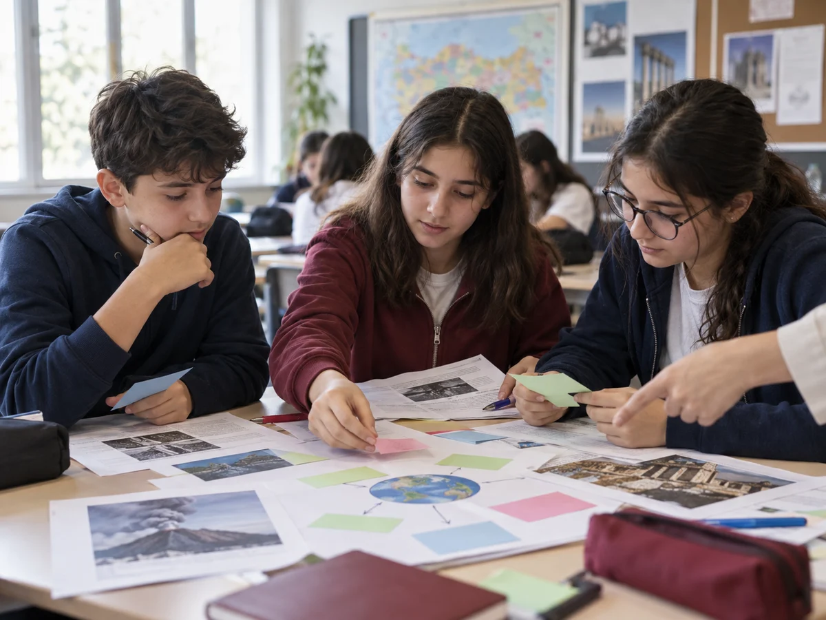 7 ve 8. sınıf öğrencilerinin bilgi kartları ve kavram haritasıyla çalışması